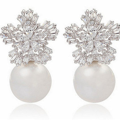 Crystal Pearl Earrings